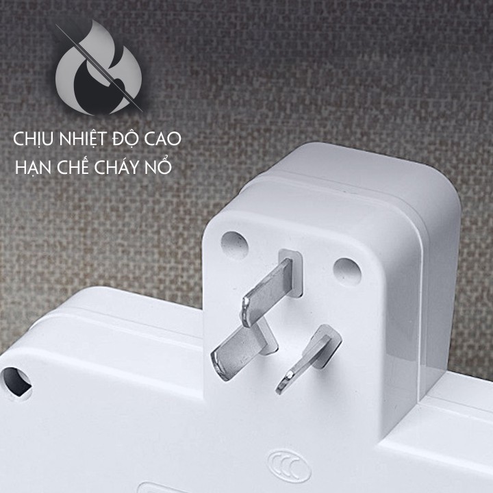 Ổ Cắm Điện Thông Minh Chuyển Đổi Đa Chức Năng BLB02 Có Đầu Cắm USB Chuẩn Sạc An Toàn Chống Giật Tặng Phích Pehouse Shop
