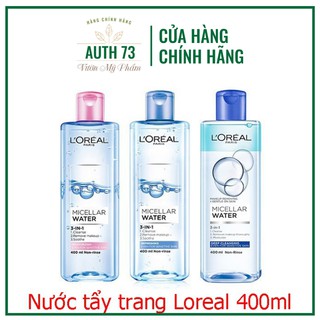 Nước tẩy trang L'Oreal Paris 3-in-1 Micellar Water 400ml
