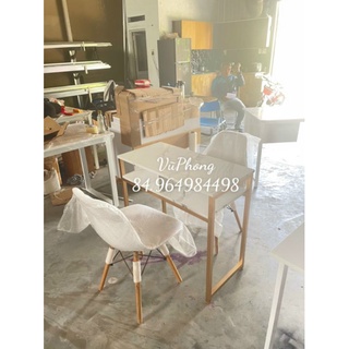 bàn nail mặt gỗ giả đá