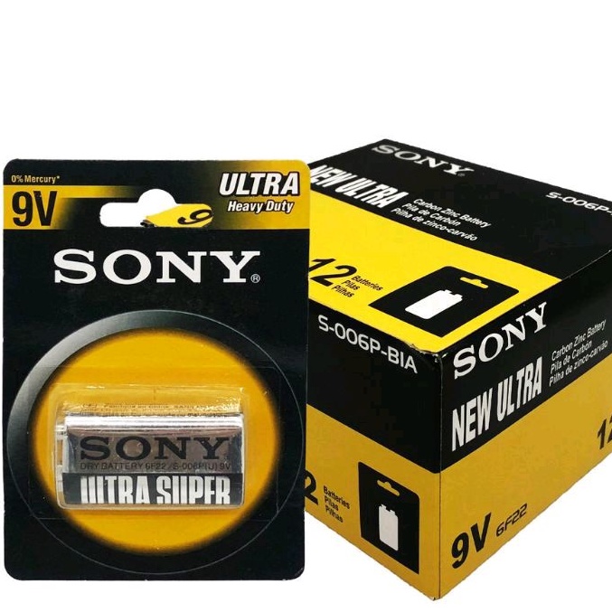 Pin vuông Sony Ultra Heavy Duty 9V dùng cho đồ chơi, Radio