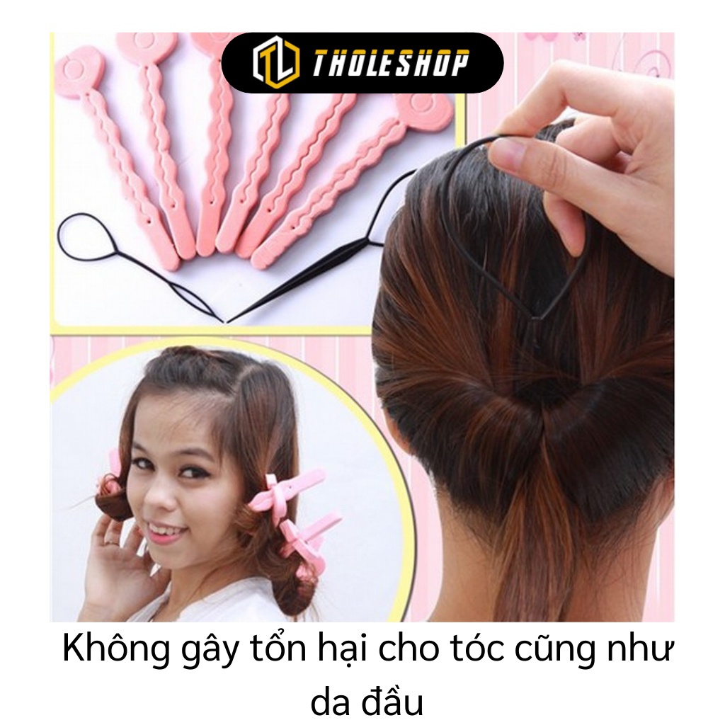 Lô Uốn Tóc - Bộ Uốn Tóc Chìa Khóa, Cây Tạo Lọn Tóc Mềm Mại, Không Hư Hại Tóc 5690