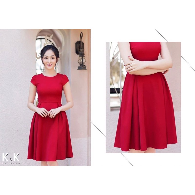🍀 Đầm hồng xếp ly K&K Fashion🌷