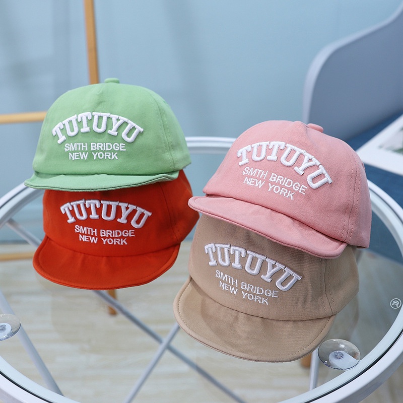 Mũ 8830 thêu chữ thời trang mùa xuân 2020 cho bé