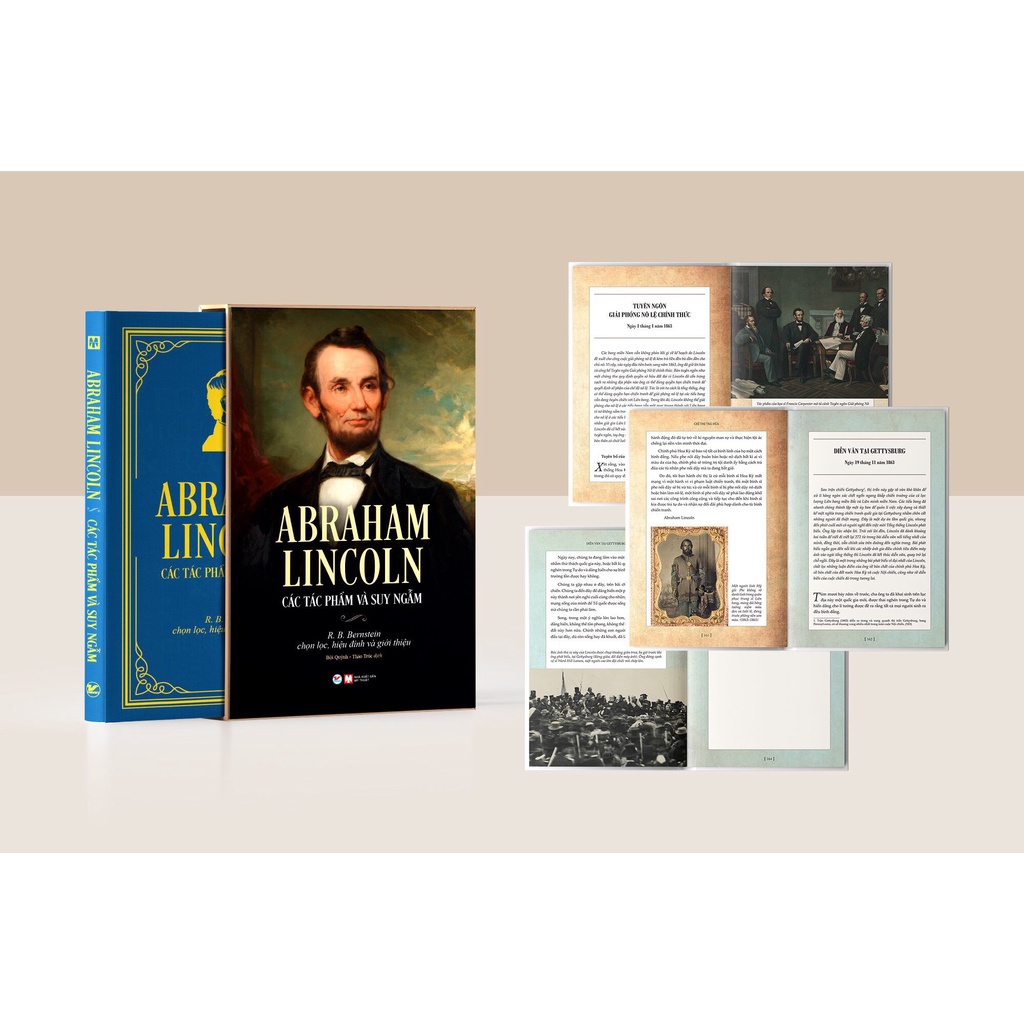 Sách - Deluxe Books - ABRAHAM LINCOLN – Các Tác Phẩm Và Suy Ngẫm Sách Khám Phá Sách Người Nổi Tiếng