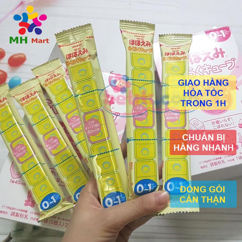 Sữa Meiji thanh tách lẻ số 0 và số 9 nội địa Nhật 27g - Date mới