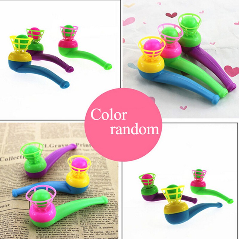 adore 3Pcs magic floating ball game kids gift toys blow pipe balls for party game craving