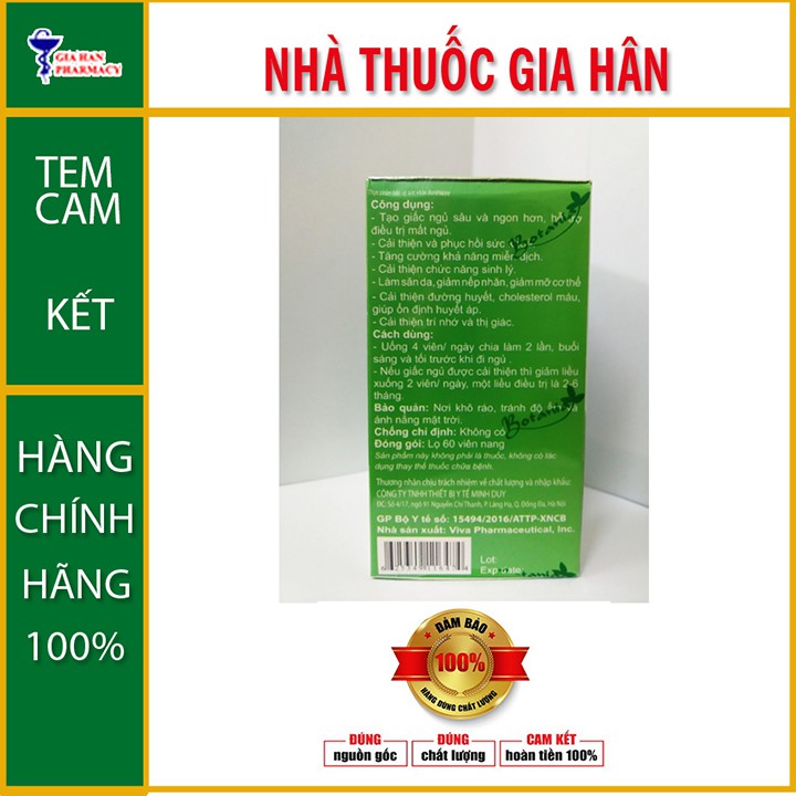 BoniHappy – hỗ trợ cho người mất ngủ (hộp 60 viên)