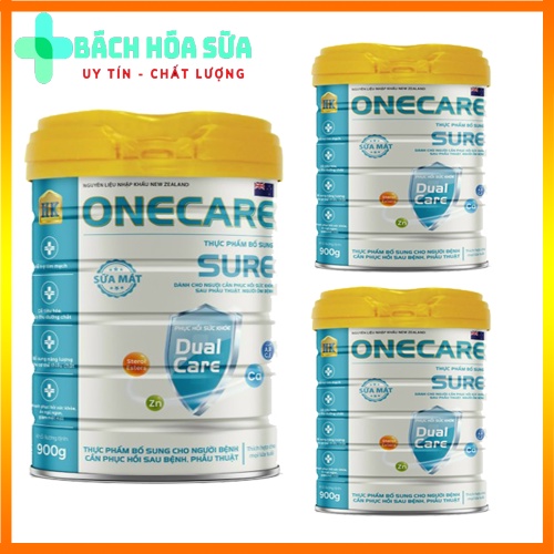 Sữa phục hồi sau phẫu thuật Onecare Sure 900g –Dành cho Người Phục Hồi Sức Khỏe sau phẫu thuật và ốm yếu