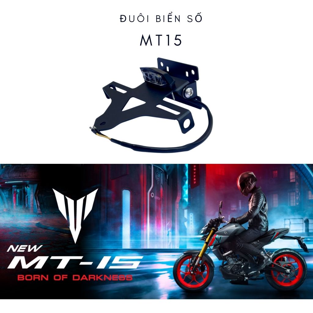 Đuôi biển số MT15 gập 2 chiều. Khung gắn biển số yamaha Mt15 chuyên dụng Chính hãng Mbiker