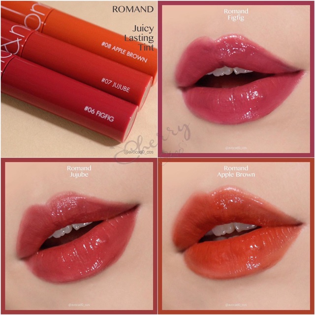 Son Tint Bóng Romand Juicy Lasting Tint Full Màu 13 19 20 23 28 29 | BigBuy360 - bigbuy360.vn