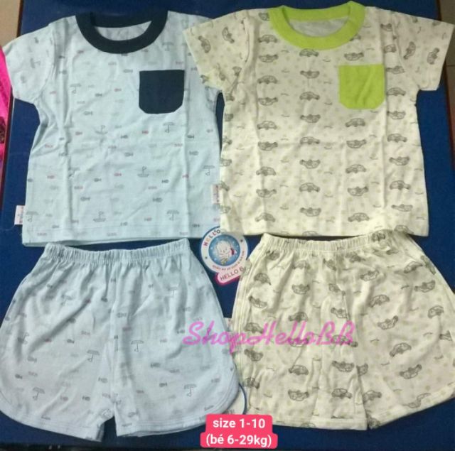 Combo quần short túi và đồ bộ 347k