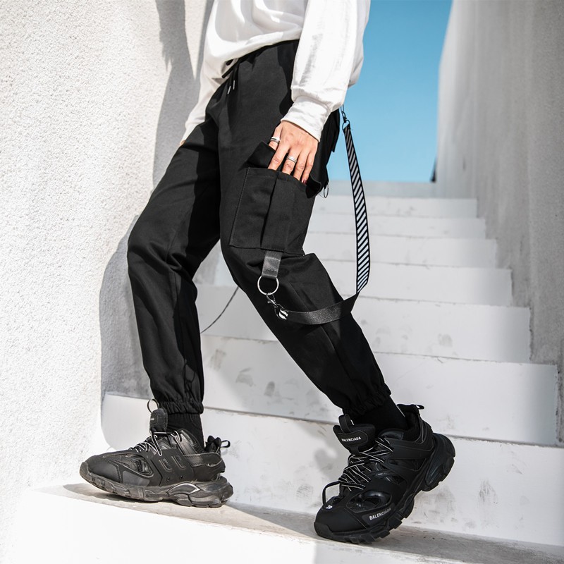 [ORDER] Quần jogger kèm dây off white có thể tháo box pant quần dài unisex oversize street style off-white