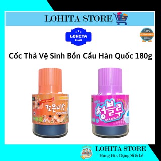Cốc thả bồn cầu Hàn Quốc 180g hương thơm nhẹ tạo nước xanh