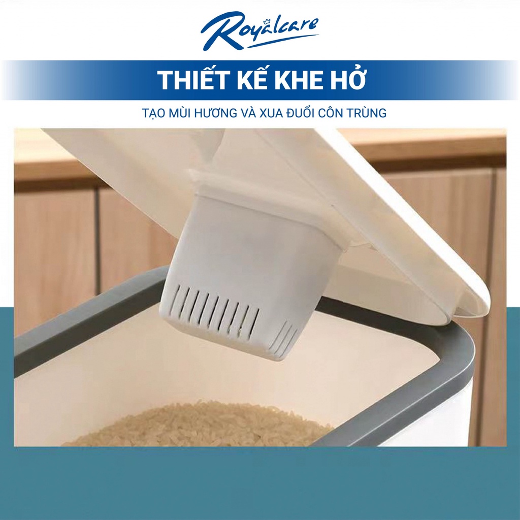 Thùng đựng gạo thông minh Royalcare 12kg