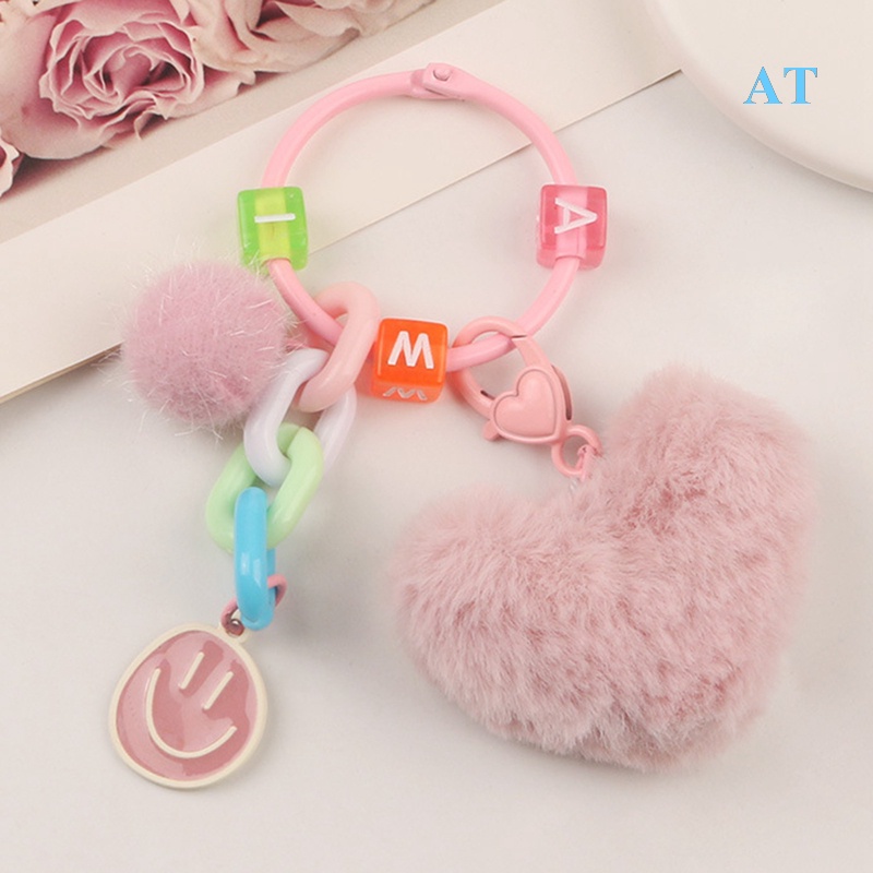 Móc Khóa Bông Xù Họa Tiết Da Báo Thời Trang Dành Cho Nữ
