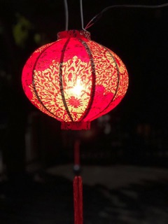Đèn quả ớt kèm chuôi cho lồng đèn