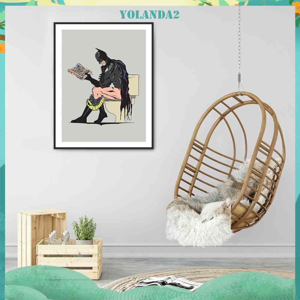 Bộ Tranh Đính Đá 5D DIY Hình Batman Toàn Bộ Trang Trí Tường Nhà