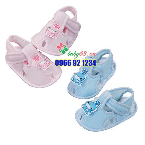 Giày tập đi cho bé vải mềm thoáng khí Kuku ku2913 Đế Chống Trượt