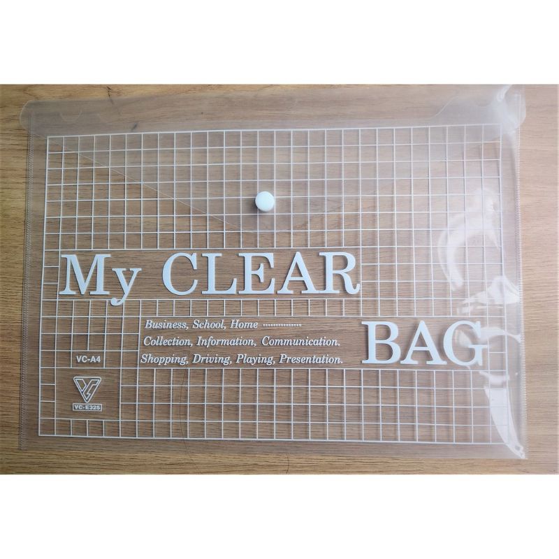 BÌ NÚT A4 DÀY VC-A4 E325 - MY CLEAR BAG A4 E325