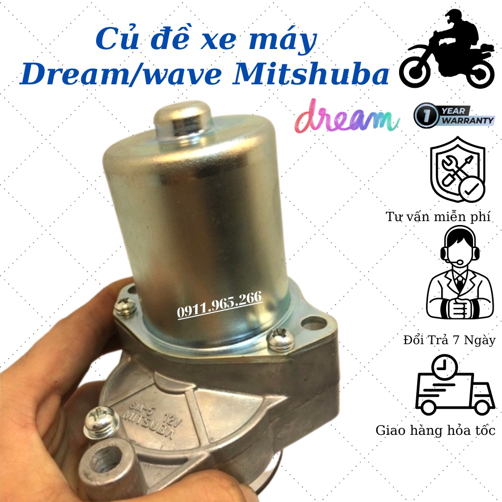 Củ đề dream, wave, Win100 Chính Hãng Mitsuba
