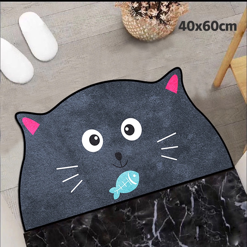 Thảm lót cửa chùi chân Chống Trượt Thấm Hút Tốt Cho Phòng Tắm