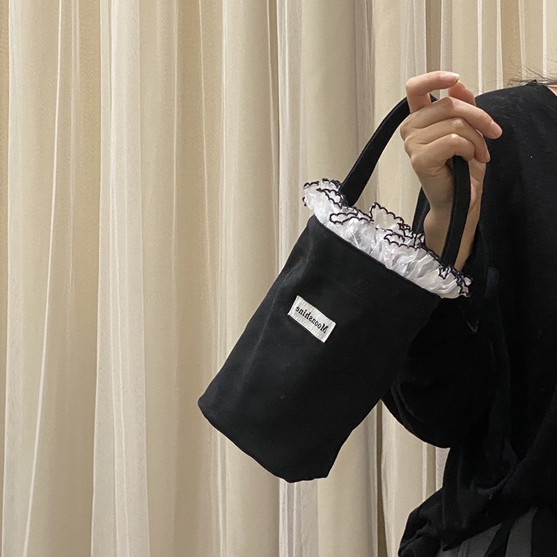 Túi Xách Bucket Vải Cỡ Nhỏ Cầm Tay Thời Trang Mùa Hè Năng Động 2022