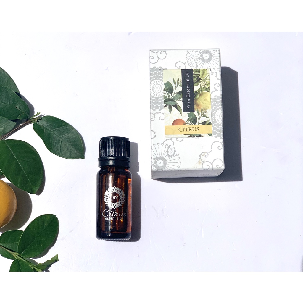 Tinh dầu thiên nhiên nguyên chất Bưởi, Cam, Quýt (Citrus) OM FOUTAIN 100ml xông phòng khử mùi kháng khuẩn đuổi muỗi