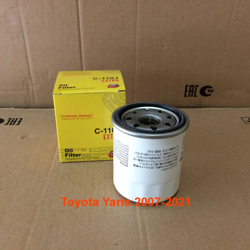 Lọc nhớt C110J dùng cho Toyota Yaris 2007, 2008, 2009, 2010, 2011, 2012, 2013, 2014, 2015, 2016, 2017, 2018, 2019, 2020