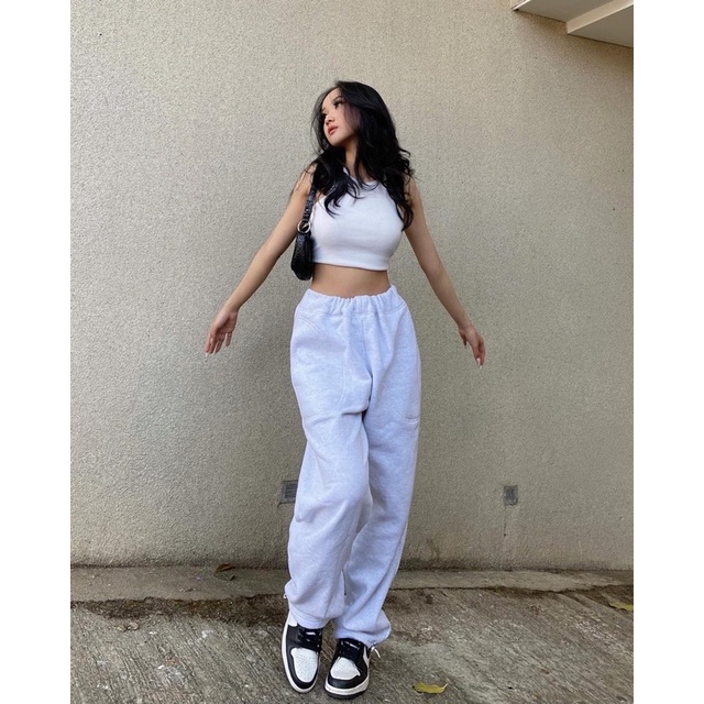 QUẦN LOGO PANTS SS2 NORMOS (XÁM TRẮNG)