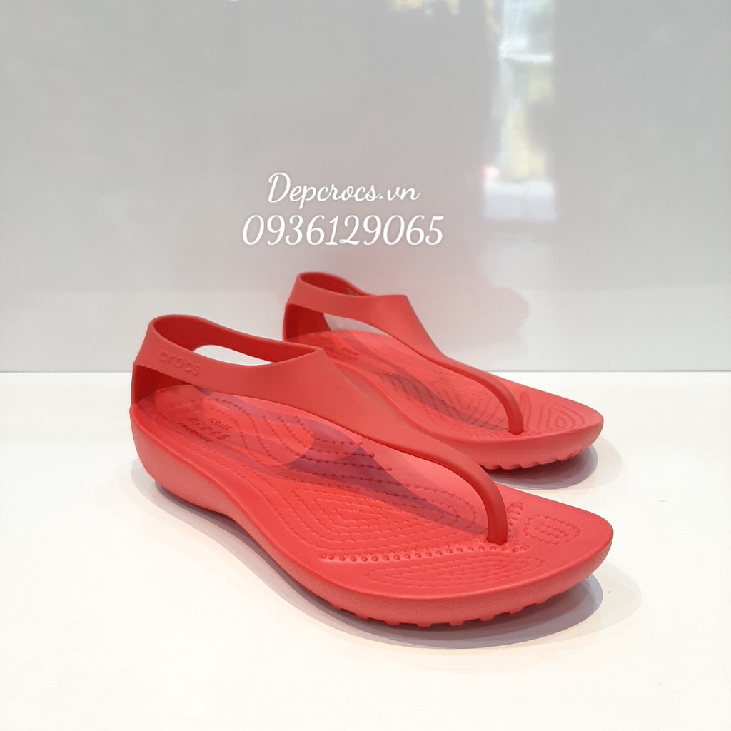 (Chính hãng) Sandal crocs Sexy chính hãng, xăng đan xỏ ngón cross nữ nhựa cao cấp - Crocshouse