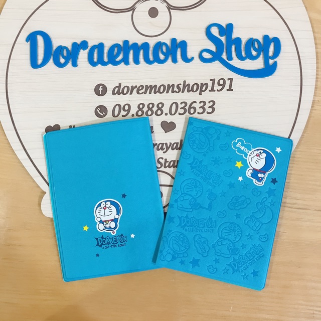 Bọc Hộ Chiếu/Ví Da Đựng Passport Doremon Doraemon Passport Cover Hình Doremon cực yêu