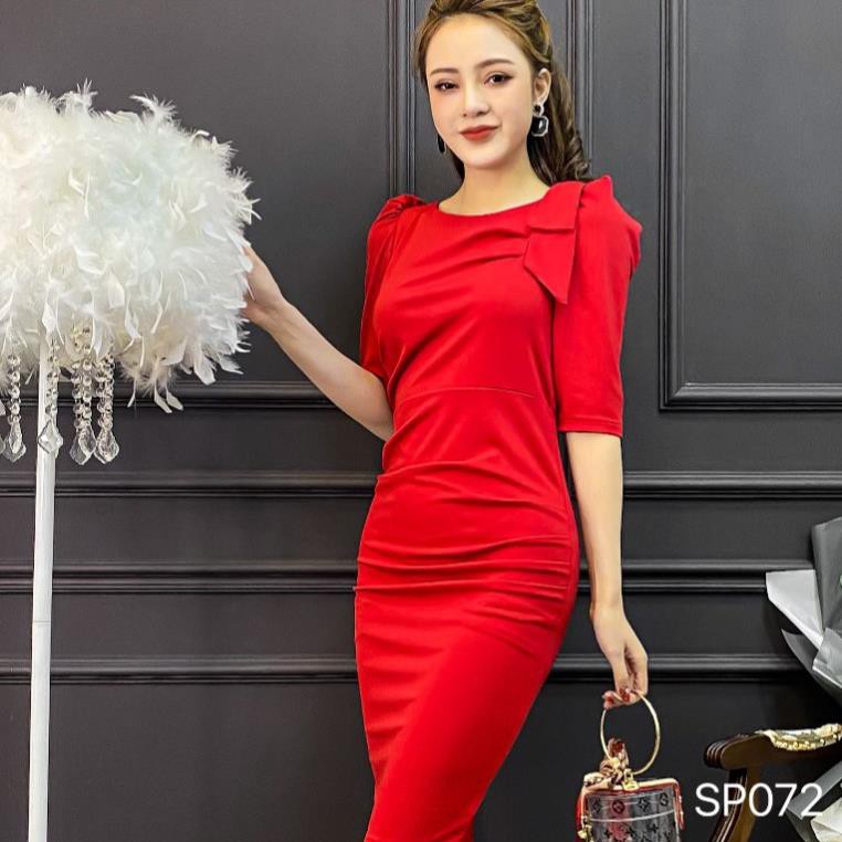 ADIOS Váy body công sở quyến rũ, váy body chốt đá vai siêu xinh SP072 | BigBuy360 - bigbuy360.vn