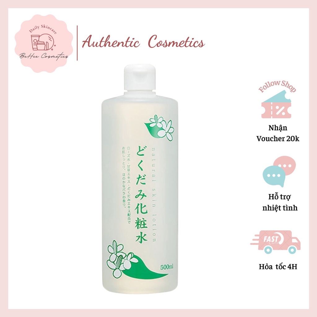 Nước hoa hồng Diếp Cá Tía Tô Dokudami 500ml