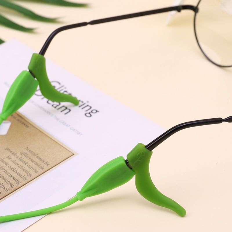 1 Set Dây Đeo Mắt Kính Bằng Silicon Co Giãn Chống Trượt Cho Trẻ Em Giá Đỡ