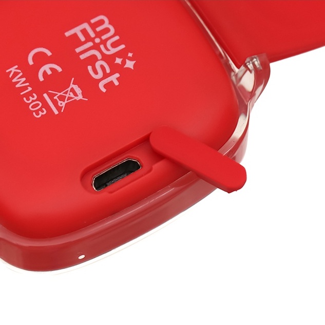 Đồng hồ thông minh trẻ em Oaxis MyFirst Fone D2 Đỏ có định vị GPS màn hình IPS 1.3&quot; - Chính hãng BH 12 tháng