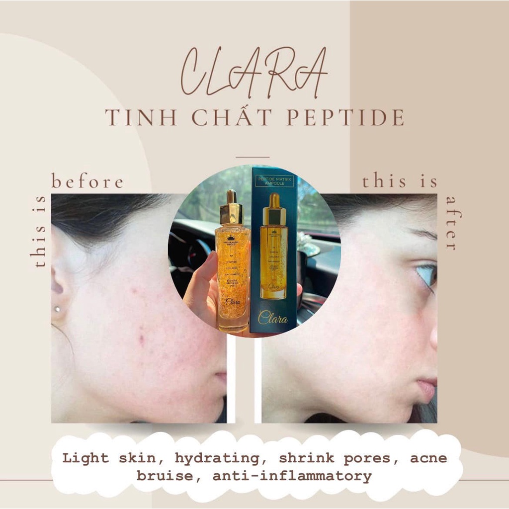 Tinh Chất Căng Bóng Trẻ Hóa Làn Da Peptide Ampoule Clara 50ml