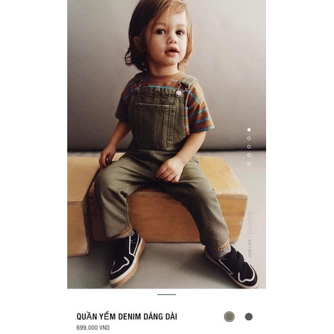 Quần yếm Jean sz 2/3y