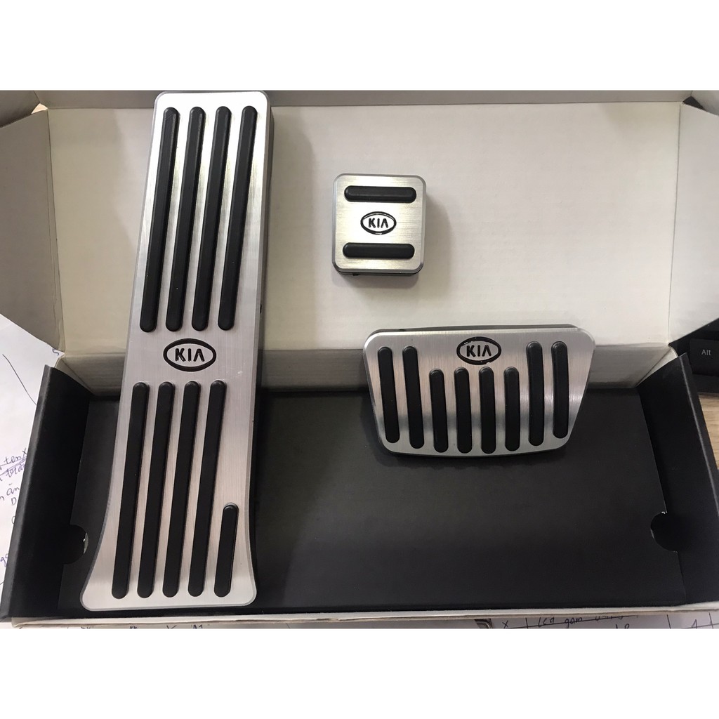 Ốp chân ga, chân phanh xe Kia Sorento, Kia Rondo, Kia Sportage 22, Hàng Inox cao cấp