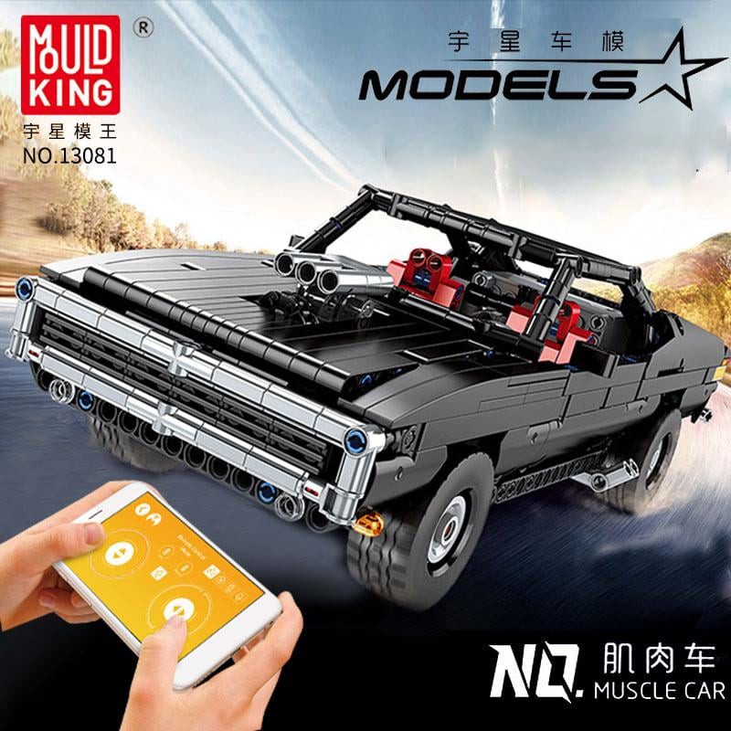 Lego Technic - Mould King 13081 ( Xếp Hình Xe Ultimate Muscle Car Có Động Cơ 1098 Mảnh )