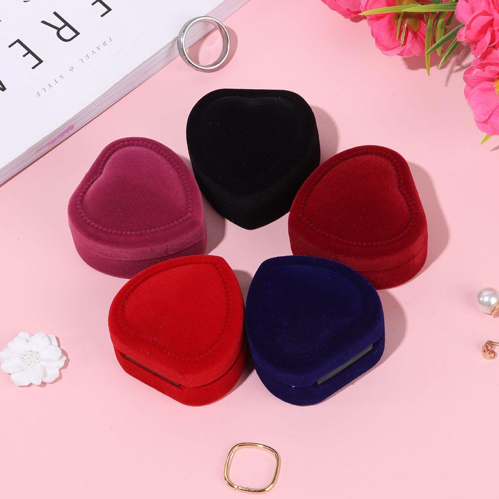 MAXG Hộp Đựng Nhẫn Hình Trái Tim Cho Cặp Đôi