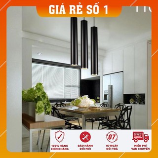 Đèn Thả - Đèn Thả Trần rọi ống bơ CD-204B 5w 30cm ( Đen / Trắng ) Ánh Sáng Vàng