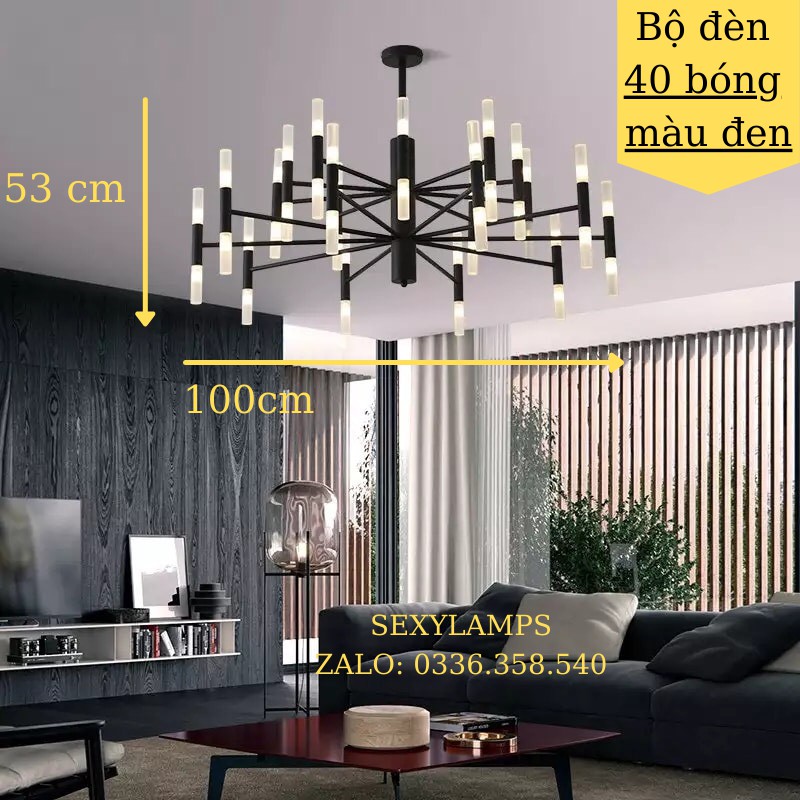 Đèn Chùm Trang Trí Phòng Khách Hiện Đại, Cao Cấp