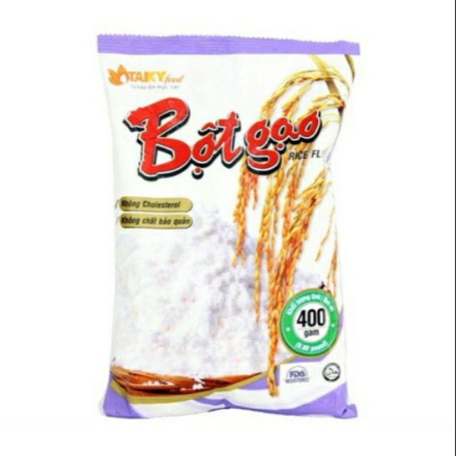 [Mã 77FMCGSALE1 giảm 10% đơn 250K] BỘT GẠO TÀI KÝ LÀM BÁNH BÒ,BÁNH GIÒ,BÁNH ĐÚC ...{ 400G}