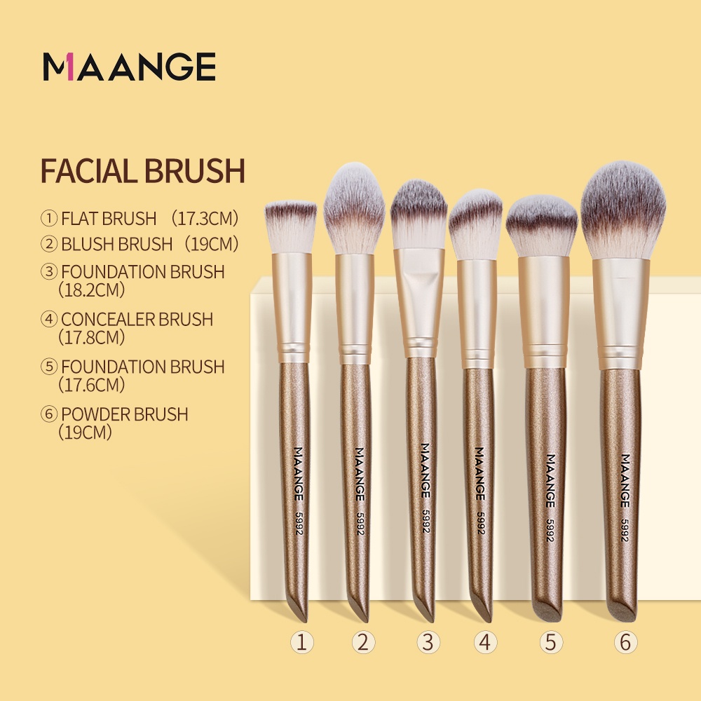 Bộ 18 Cọ MAANGE 5992 Cho Trang Điểm Chuyên Nghiệp