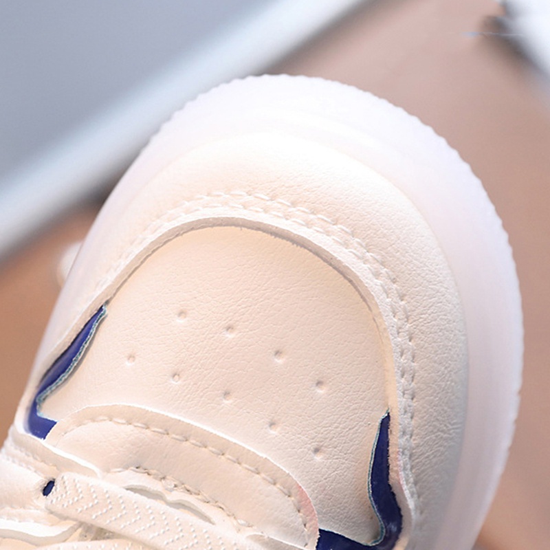 Giày Sneaker Đế Phẳng Chống Trượt Có Đèn LED Thoáng Khí In Họa Tiết Hoạt Hình Dễ Thương Cho Bé Trai & Gái 1 -