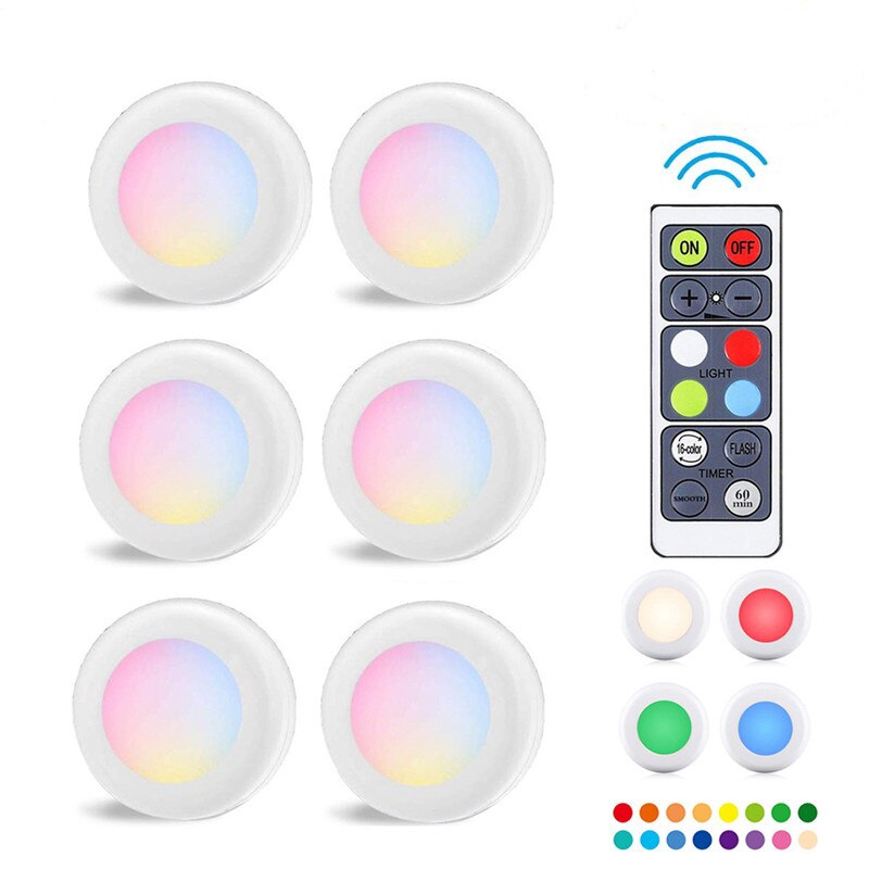 Đèn Led 16 Màu 1w Kèm Remote Điều Khiển Và Dây Cáp Usb