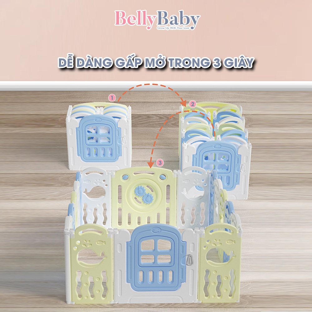 Quây cũi nhựa cho bé Belly Baby 2022