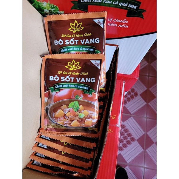 BÒ KHO SỐT VANG HOÀN CHỈNH 100G