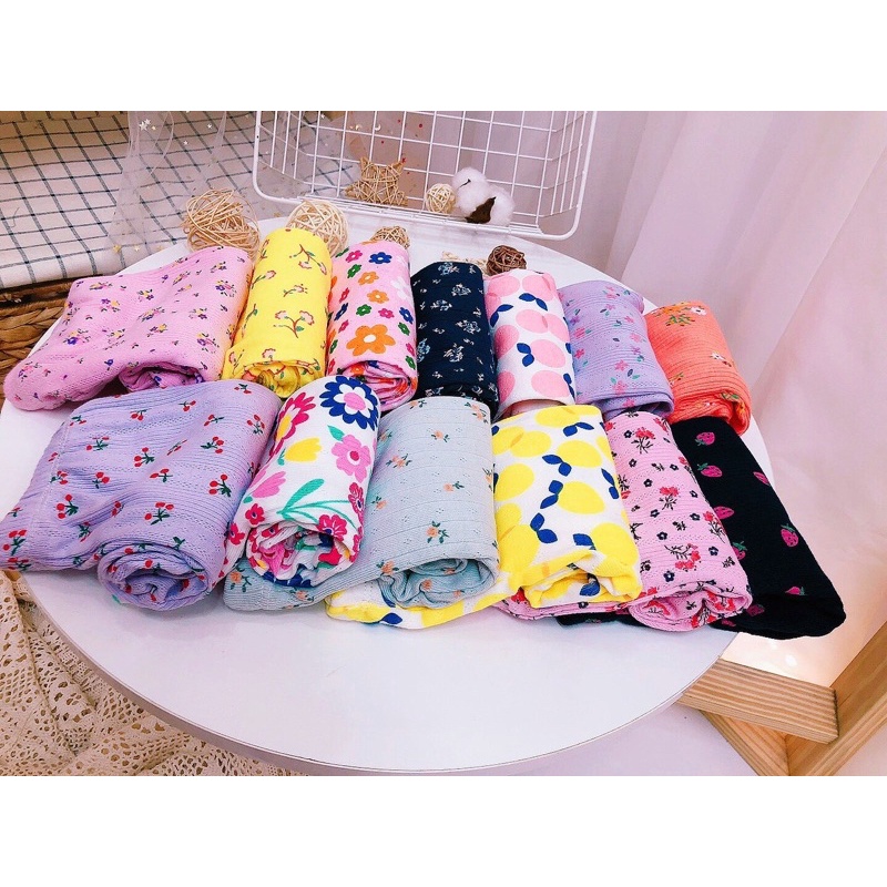 Quần thông hơi dài hoạ tiết màu 1-7