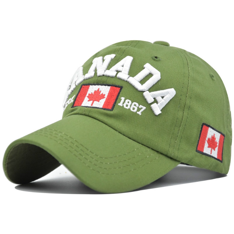 【COD】Mũ Lưỡi Trai In Hình Lá Phong Và Chữ Canada